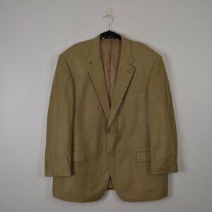 Andrew Fezza Silk Blazer Sport Coat Jacket Mens 46R 2 Pocket Business Casual